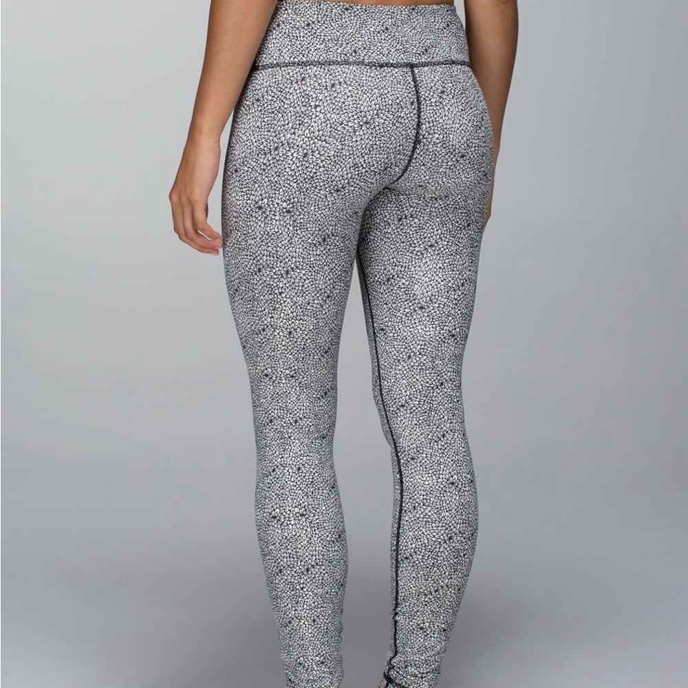 Lululemon Wunder Under Plush Petal Deep Coal Ghost Leggings
